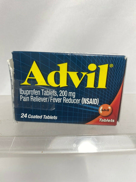 Advil NSAID 200mg Pain Reliever Fever Reducer 24 Coated Tablets   2/21