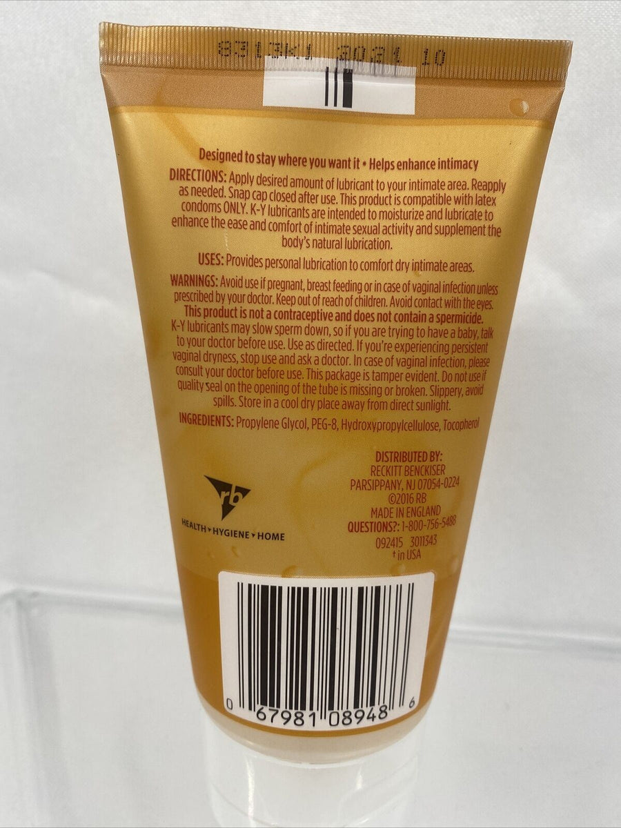 KY Warming Jelly Personal Lubricant 5 oz (Large Tube) Warming Sensatio Face Plant