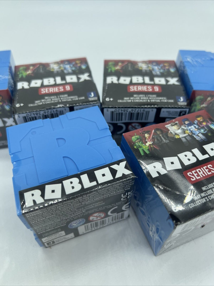 6 Roblox Series 9 Celebrity Mystery Blind Figure Boxes Blue Box Face Plant