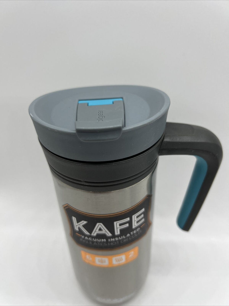Cool Gear Kafe Vacuum Insulated Stainless Steel Travel Mug 14.5 FL OZ – Face Plant