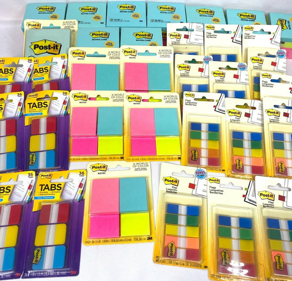 Post-It Note Tabs Flags Pad Sticky YOU CHOOSE Buy More Save & Combined Shipping