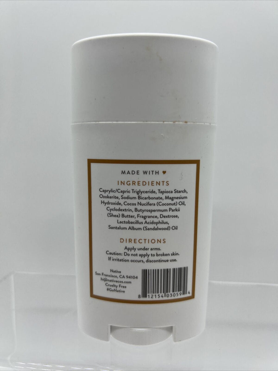 Native Natural Deodorant Vanilla And Sandalwood Aluminum Free 265