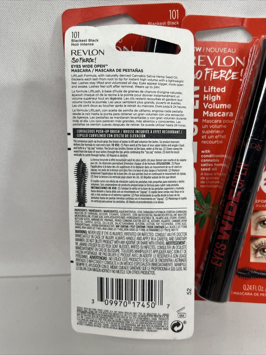 Revlon So Fierce Eyes Wide Open Mascara – Schwarz & Wasserdicht Für Voluminöse Wimpern