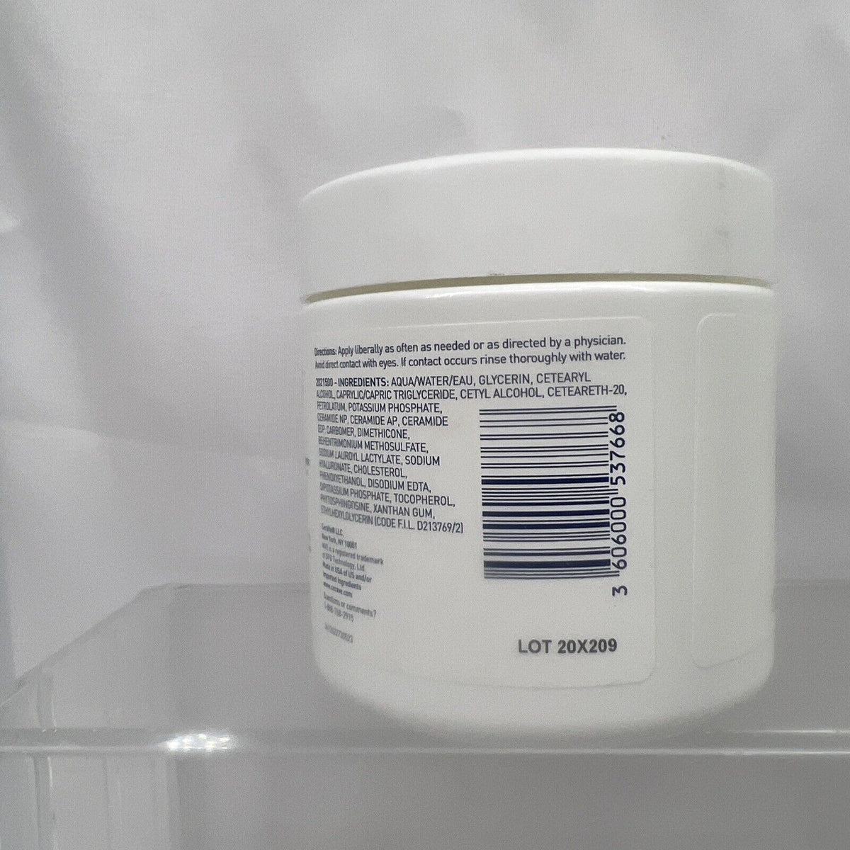 CeraVe Moisturizing Creme Jar Normal to Dry 16oz Face Plant