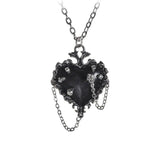 Alchemy P855 Witches Heart Necklace Gothic Pendant Black 21" Thorn IN HAND