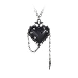 Alchemy P855 Witches Heart Necklace Gothic Pendant Black 21" Thorn IN HAND