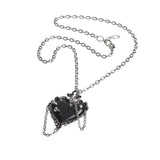 Alchemy P855 Witches Heart Necklace Gothic Pendant Black 21" Thorn IN HAND