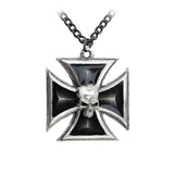 Alchemy Gothic P617  Black Knight's Cross Pendant Necklace