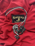 Alchemy P811 Draconic Tryst Necklace  Interlock Seperate Gothic Pendant IN HAND