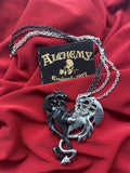 Alchemy P811 Draconic Tryst Necklace  Interlock Seperate Gothic Pendant IN HAND