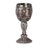 Alchemy Gothic VG3 Sacred Cat Goblet Wine Water Stainless Steel Resin Gift Decor