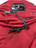 Alchemy Gothic P816  Cat Sith Pendant Necklace Black Red Crystal Eyes IN HAND