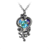 Alchemy Gothic P723 Heart of Cthulhu Pendant Necklace Crystal Pewter tentacles