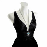 Alchemy Gothic P723 Heart of Cthulhu Pendant Necklace Crystal Pewter tentacles