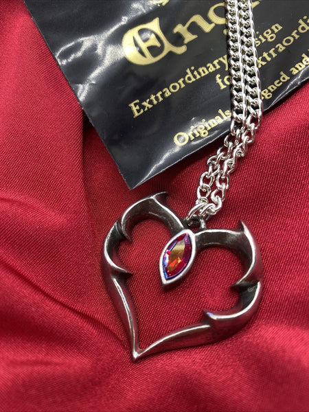Alchemy P900 Batheart Pendant Necklace Gothic Pendant England Bat Heart IN HAND