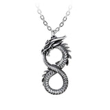 Alchemy P916 Infinity Dragon Pendant Necklace Gothic Pendant England IN HAND