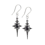 Alchemy Gothic E431 Sterne Leben Earrings Stars Of Life Cross Goddess Dropper