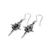 Alchemy Gothic E431 Sterne Leben Earrings Stars Of Life Cross Goddess Dropper