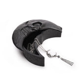 Alchemy Gothic V104B Skull Moon Box Matte Black Trinket Vault Jewelry Vanity 8”