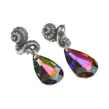 Alchemy Gothic E409 Kraken Earrings Tentacles Teardrop Gem Goddess