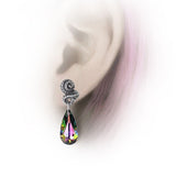 Alchemy Gothic E409 Kraken Earrings Tentacles Teardrop Gem Goddess
