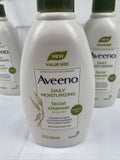 (3) Aveeno Daily Moisturizing Facial Cleanser Soothing Oat Wash Pump 12oz￼￼
