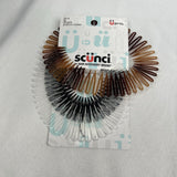 Scunci Stretch Combs Headbands Tortoise Clear Black Styling Hair Band Clip  3 Ct
