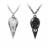 Alchemy P834 Coeur Crane Necklace Gothic Double Friendship 2pc Heart IN HAND