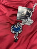 Alchemy Gothic P792  Affaire du Coeur Pendant Necklace Midnight Love IN HAND