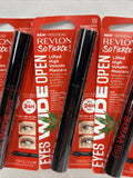 (3) 101 Blackest Black Revlon So Fierce! Eyes Wide Open Mascara 24 H Wear