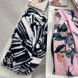 (4) Scunci Head Wrap Headband Hair Tie Active Purple Pink Black Polkadot Rainbow