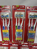 (7) Colgate Medium 341 Extra Clean  Tip Bristles Toothbrush 3ea Value Pack