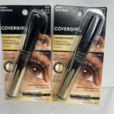 (2) Covergirl 805 Black Exhibitionist Stretch & Strengthen Mascara COMBINE SHIP
