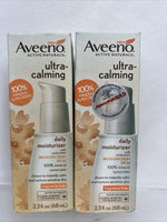 (2) Aveeno Ultra Calming Daily Moisturizer SPF 30 2.3oz New Discontinued! HTF