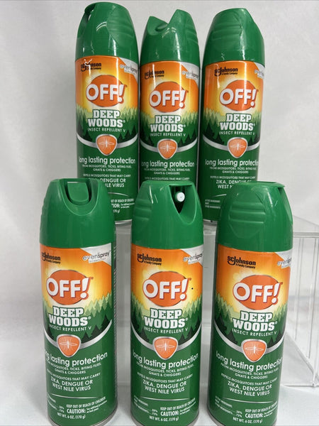 (6-pack) Off! Deep Woods Insect Repellent - 6oz COMBINESHIP