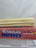 Fireplace Matches 11" Long Wooden Fireplaces BBQ Stoves Box of 40 COMBINESHIP