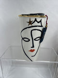 NEW Starbucks 2015 Crown Anniversary Siren Face Ceramic Tumbler Travel Mug 10oz