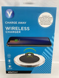 Vivitar Charge Away Wireless QI Charger Black VM20028 Table Flat