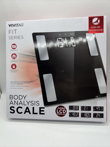 Body Analysis Digital Bathroom Scale LCD Display Weight Smart Body Fat 400lb !