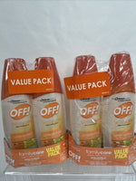 (4 Pack) OFF! Family Care Insect & Mosquito Repellent Unscented Aloe-Vera 8x 6oz