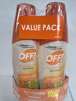 (4 Pack) OFF! Family Care Insect & Mosquito Repellent Unscented Aloe-Vera 8x 6oz