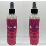 (2) Curls Lavish Moisturizer Spray Pomegranate Leave In Conditions Hair 8oz