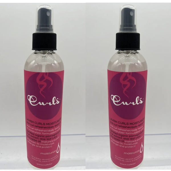 (2) Curls Lavish Moisturizer Spray Pomegranate Leave In Conditions Hair 8oz