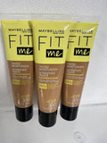 (3) Maybelline 330 Medium Fit Me Tinted Moisturizer Natural Look Foundation