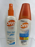 (2) OFF! Family Care Insect Repellent II Clean Feel w/ Picaradin - 6 Oz