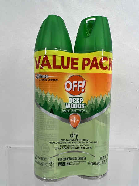 (2 Pack) OFF! Deep Woods Insect Repellent Dry Spray 2x 4 oz COMBINE SHIPPING!