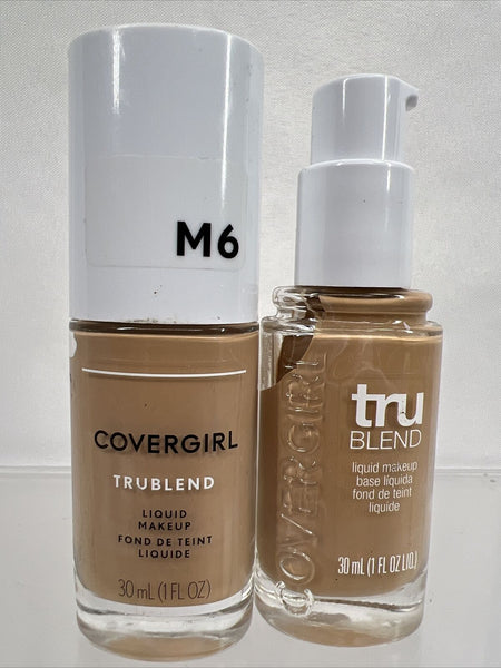 (2) Covergirl M6 Perfect Beige TruBlend Liquid Foundation MakeUp 1oz COMBINESHIP