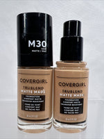 (2) COVERGIRL M30 Honey TruBlend Matte Made Liquid Foundation 1oz