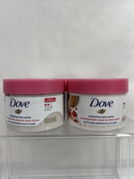 (2) Dove Crushed Pomegranate Shea Butter Exfoliating Body Polish 10.5oz