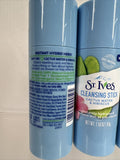 (3) St. Ives Cleansing Blue Stick Cactus Water & Hibiscus Hydrate  1.59 oz